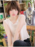 厚めバングレトロガーリーくせ毛風ミニウルフc5川口20代30代40代