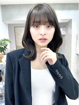 ヴェイン 渋谷(vain) くびれミディ/レイヤーカット/ミディアム/インナーカラー/渋谷