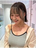 韓国前髪顔周り×切りっぱなしボブ【心斎橋/髪質改善】