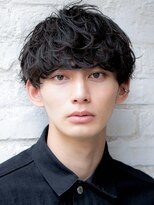 カライングドゥ(ing deux) スーツ短髪ツーブロック束感モテる黒髪シークレットパーマ流行