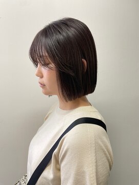 フォンド 津田沼(fond.) 前髪/マチルダボブ/ピンクベージュ/インナーグレージュ/津田沼駅