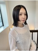 ぷつっとボブ/ぷつっと/顔まわりレイヤー/姫カット/パーマ落とし