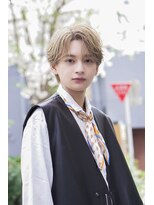 オーシャントーキョー 渋谷神南(OCEAN TOKYO) 韓国ヘアカルマパーマカルマバングセンターパート黒髪ウルフ