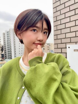 エン(en) ショートショートボブ顔まわりカットレイヤーショート