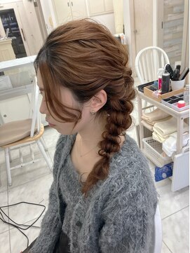 リサ 恵比寿(risa.) サイドの編みおろし