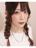 アレンジも映えるインナーエクステ