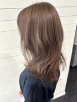 ルノン フィージュ(LUNON fieju)&nbsp;ブリーチ無しWカラー/柔らかベージュ/レイヤーカット/韓国