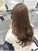 ミディアム顔周りレイヤーおくれ毛前髪万代新潟