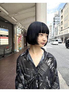 スノッブエンバンプ(snob enVAmp) 顔周りレイヤーボブ【京都美容室/河原町美容室/似合わせカット】