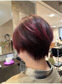 大人可愛い小顔ショートカット20代30代40代50代ハイライト