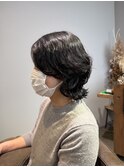 ショートボブパーマ マッシュパーマ レイヤーボブパーマ 春