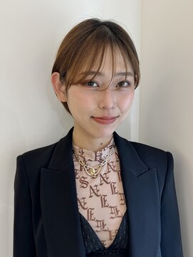 ロンドアンメゾン 原宿(Lond un Maison.) くびれヘア/アプリコットオレンジ/レイヤー/ショートボブ/韓国