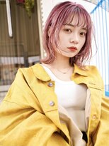 ロマーリ 岡山店(LOMARLIE)&nbsp;くすみピンク×ローライト_似合わせカット