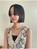 切りっぱなしボブ