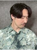 センターパート/ニュアンスパーマ/フェザーパーマ/メンズパーマ