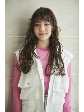 ロングパーマ/コテ巻風パーマ/くせ毛風パーマ/大人ロング