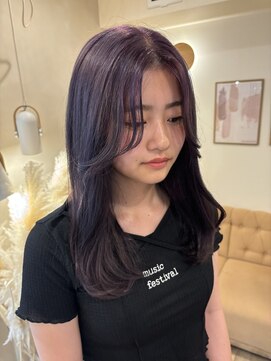 ラヴィズム 名駅店(LUVISM) ラベンダーグレージュ/ラベンダー/ブリーチ/yuria