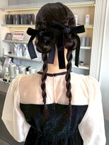 セプト 天神大名(SEPT.)&nbsp;三つ編み ツインテール 編み込み ヘアアレンジ ヘアセット