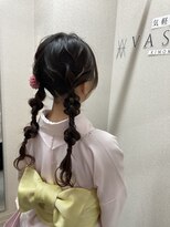 バサラ 大阪なんば店(VASARA)&nbsp;大阪なんば/小紋ヘア/着物ヘア/卒業式ヘア/成人式ヘア