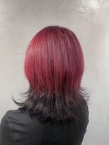 オーストヘアー ミコ(Aust hair Mico) ボルドー×グレーブラックグラデーション