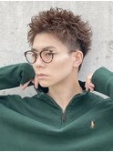 シャドウパーマ　アクティブショート　ルーズパーマ　フェザー