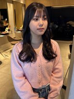 ソラス 緑地公園店(SOLAS)&nbsp;ロングヘア/ゆる巻き/シースルーバング/暗髪