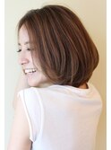 大人女性・毛流れが綺麗なボブスタイル