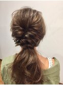 nicola×ハーフアップ ヘアアレンジ