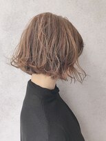 ヘアサロンエム 川越(HAIR SALON M)&nbsp;外ハネボブ/アッシュブラウン/ネオウルフ/デザインカラー
