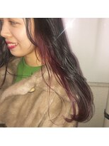 ラべリー 池袋(LOVELEY)&nbsp;インナーワインレッド　ブリーチ　【池袋】