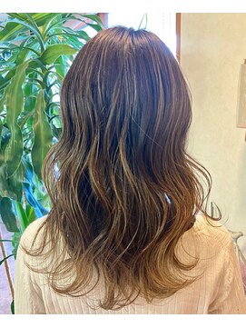 美容室マックドリーム ハイライトグラデーション