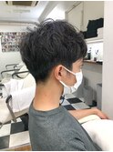 MEN'S HAIR  センターパート　ツイストスパイラル　韓国マッシュ