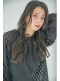 韓国風黒髪ゆるウェーブ
