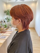 トムヘアー(TOM HAIR) ショート×オレンジカラー