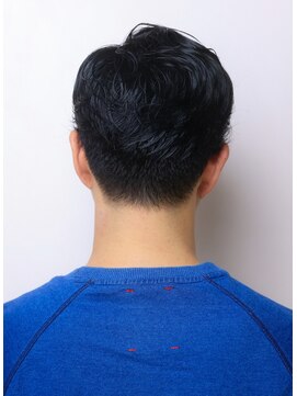 パウダー(powder) メンズカット バーバースタイル 七三分け パーマ ツーブロック