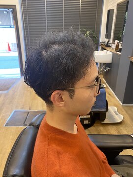 メンズサロン エクシア ブラト(brat) ニュアンスパーマ×アースカラー×30代/40代