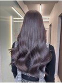 博多/韓国ヘア/ラベンダーグレージュ/レイヤー/透明感カラー
