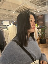 ヘアーエスクールシーユー 枚方T-SITE店(hair S.COEUR×Cu) #トレンドストレートスタイル