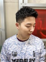 メリケンバーバーショップ トーキョー(MERICAN BARBERSHOP TYO)&nbsp;ハイライト/マッシュパーマ/ウルフ/アッシュブラック120