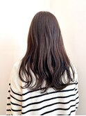 Say.ree ロングレイヤー黒髪韓国風ミディアムネビージュボブルフ