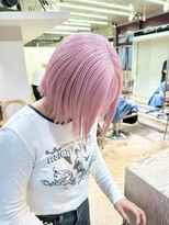 ヲタク(wotaku.)&nbsp;ペールピンクピンクラベンダーホワイトピンクトリプルカラーボブ