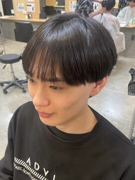 ニアウ 伊勢崎連取店(Niau) シースルーマッシュメンズパーマメンズマッシュウルフカット