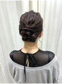 王道シニヨン/結婚式お呼ばれヘア/参列ヘア/二次会ヘア