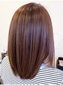 20代30代40代ナチュラルハイライトショコラブラウン透明感