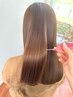 ダメージレスにハイ透明感☆イルミナ使用ブリーチなしダブルカラー+カット