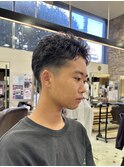鈴木楓竜/刈り上げスパイキー/短髪/ピンパーマ