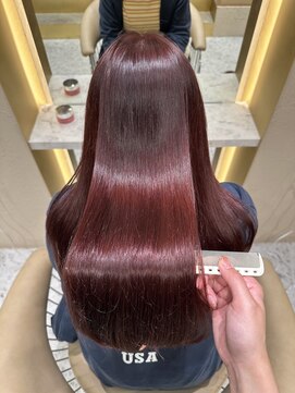 プアメリア 名古屋(Puamelia) ブリーチなし/レッド/赤髪/ブリーチなしダブルカラー