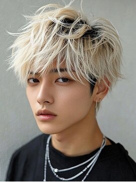 メンズオリノ 西田辺 阿倍野(men's olino) men'sブロンド シャドールーツ マッシュ