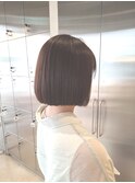 冬カラー◎大人可愛い艶ストレートボブ×美髪