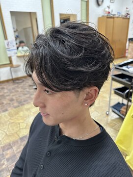 フェザーパーマダウンパーマミックス